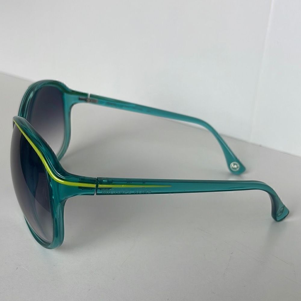 Michael Kors La Palma M2728S Turquoise & Green Oversized Sunglasses - Picture 3 of 10